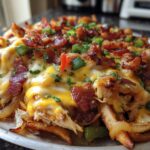 Alambre de Pollo con Queso