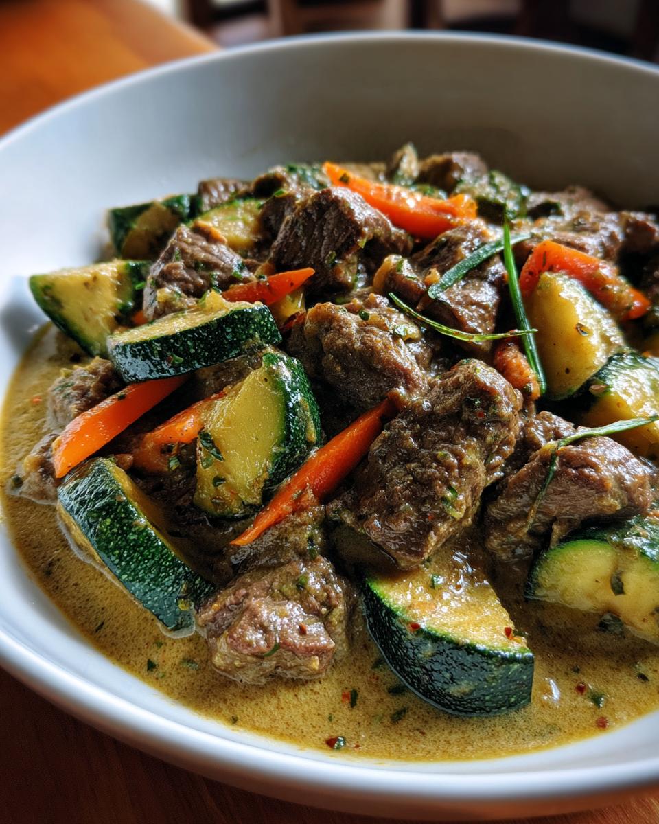Carne de Res en Salsa Poblana y Calabacitas - detail 2
