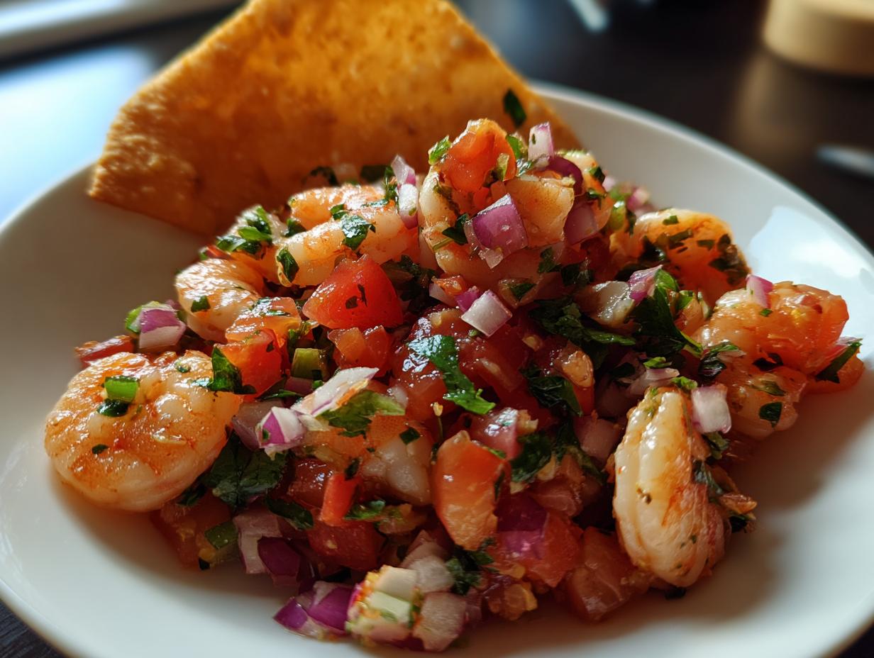 Ceviche de Camarón a la Mexicana