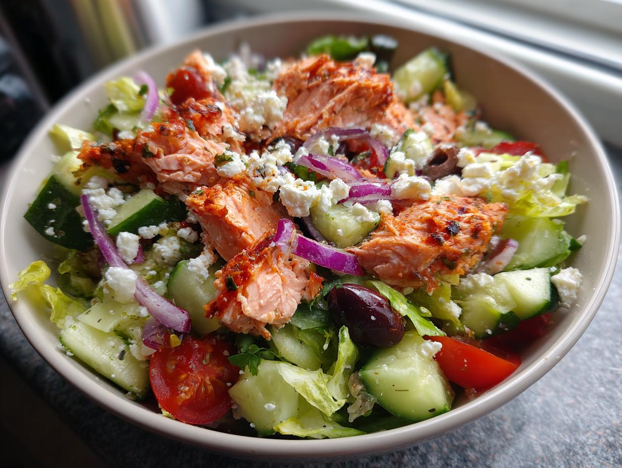 Ensalada Mediterránea de Salmón