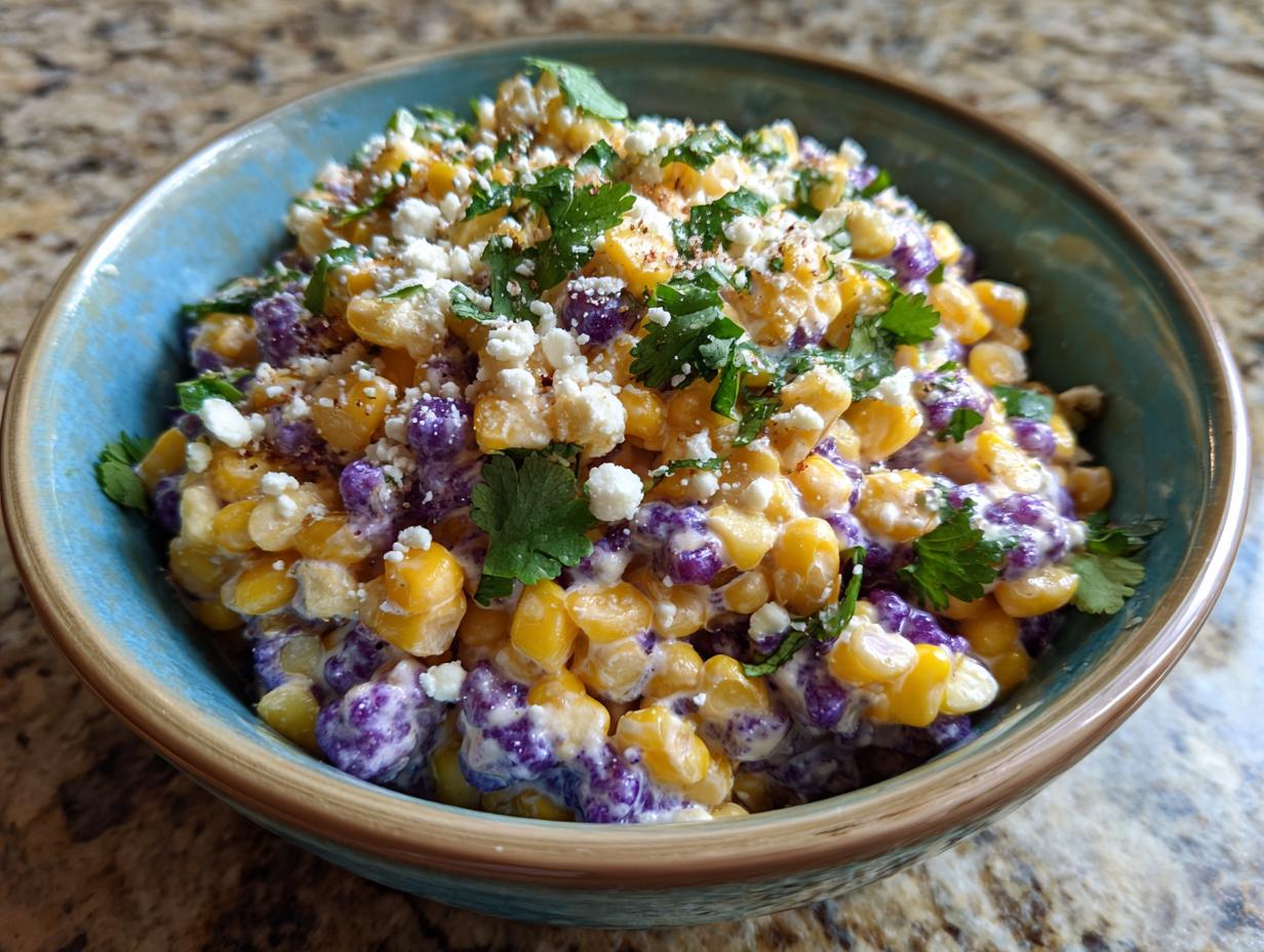 Esquites de Maíz Azul