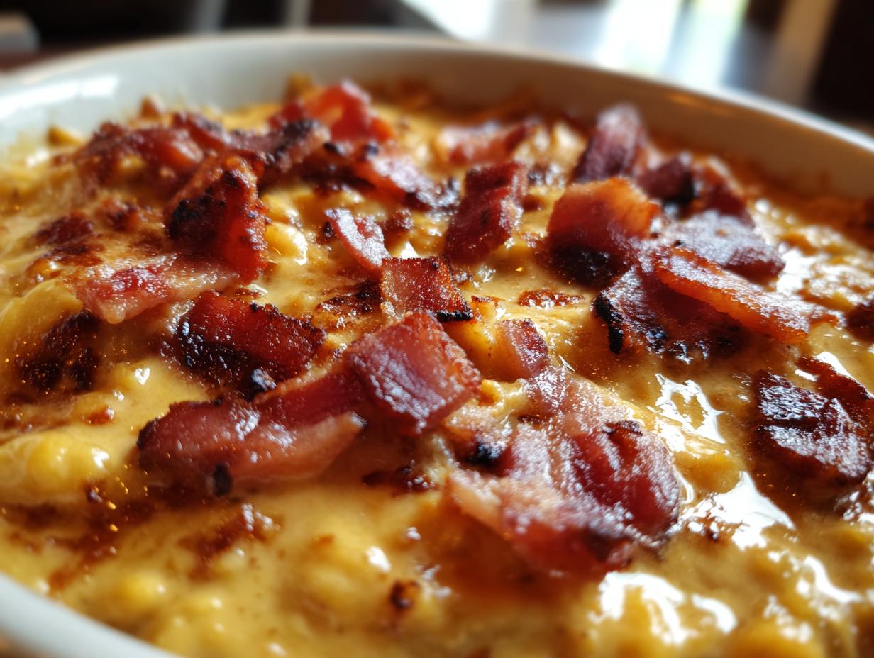 Frijoles Refritos con Tocino