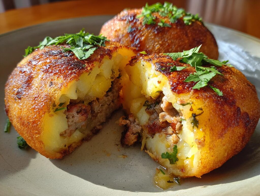 Papas Rellenas de Carne Asada