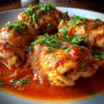 Rollitos de Pollo en Salsa