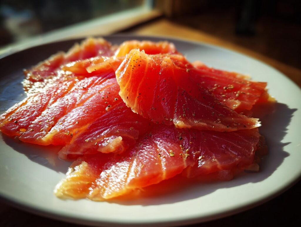 Salmón Curado al Betabel