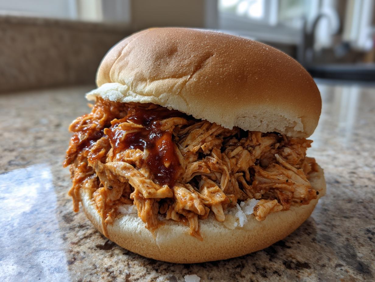 Sándwich de Pollo Desmenuzado