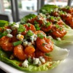 Tacos de Lechuga con Camarón Búfalo