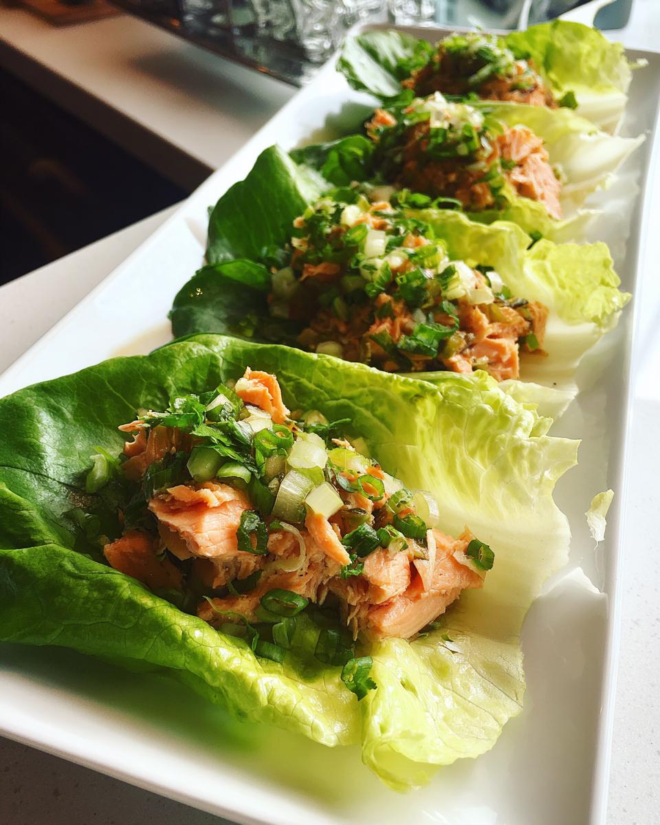 Tacos de Lechuga con Salmón - detail 2